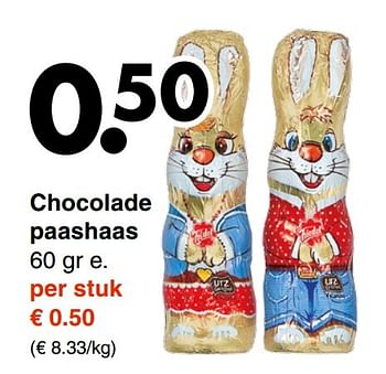 Aanbiedingen Chocolade paashaas - Huismerk - Wibra - Geldig van 06/03/2017 tot 18/03/2017 bij Wibra
