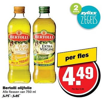 Aanbiedingen Bertolli olijfolie - Bertolli - Geldig van 01/03/2017 tot 07/03/2017 bij Hoogvliet