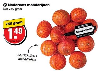 Aanbiedingen Nadorcott mandarijnen - Huismerk - Hoogvliet - Geldig van 01/03/2017 tot 07/03/2017 bij Hoogvliet