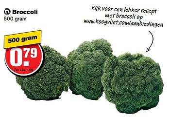 Aanbiedingen Broccoli - Huismerk - Hoogvliet - Geldig van 01/03/2017 tot 07/03/2017 bij Hoogvliet