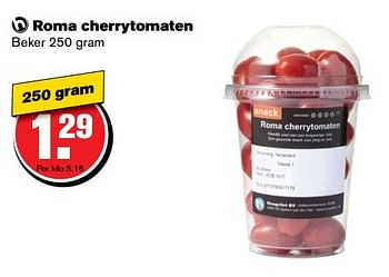 Aanbiedingen Roma cherrytomaten - Roma - Geldig van 01/03/2017 tot 07/03/2017 bij Hoogvliet