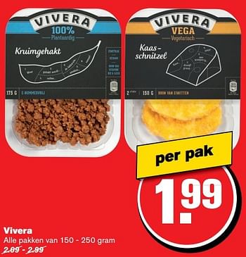 Aanbiedingen Vivera - Vivera - Geldig van 01/03/2017 tot 07/03/2017 bij Hoogvliet