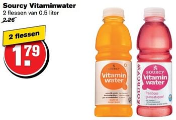 Aanbiedingen Sourcy vitaminwater - Sourcy - Geldig van 01/03/2017 tot 07/03/2017 bij Hoogvliet