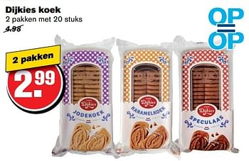 Aanbiedingen Dijkies koek - Dijkies - Geldig van 01/03/2017 tot 07/03/2017 bij Hoogvliet