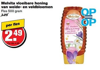 Aanbiedingen Melvita vloeibare honing van weide- en veldbloemen - Melvita - Geldig van 01/03/2017 tot 07/03/2017 bij Hoogvliet