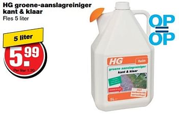 Aanbiedingen Hg groene-aanslagreiniger kant + klaar - HG - Geldig van 01/03/2017 tot 07/03/2017 bij Hoogvliet