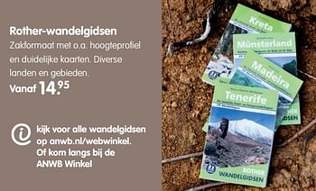 Aanbiedingen Rother-wandelgidsen - Huismerk - ANWB - Geldig van 27/02/2017 tot 12/03/2017 bij ANWB