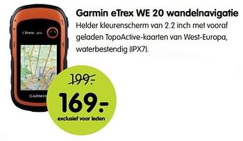 Aanbiedingen Garmin etrex we 20 wandelnavigatie - Garmin - Geldig van 27/02/2017 tot 12/03/2017 bij ANWB