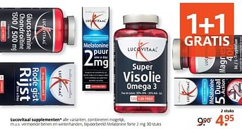 Aanbiedingen Lucovitaal supplementen melatonine forte - Lucovitaal - Geldig van 27/02/2017 tot 12/03/2017 bij Etos