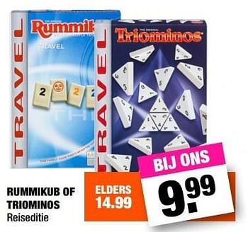 Aanbiedingen Rummikub of triominos - Goliath - Geldig van 28/02/2017 tot 06/03/2017 bij Big Bazar