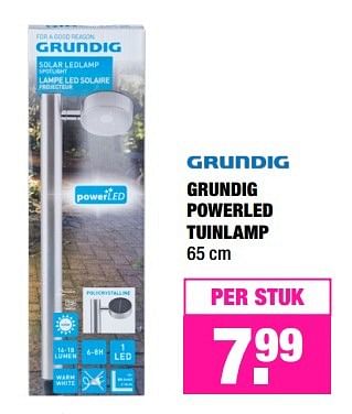 Aanbiedingen Grundig powerled tuinlamp - Grundig - Geldig van 28/02/2017 tot 06/03/2017 bij Big Bazar