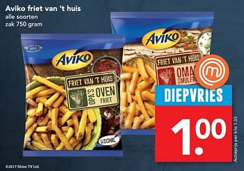 Aanbiedingen Aviko friet van `t huis - Aviko - Geldig van 05/03/2017 tot 11/03/2017 bij Deen Supermarkten