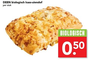 Aanbiedingen Deen biologisch kaas-uienslof - Huismerk deen supermarkt - Geldig van 05/03/2017 tot 11/03/2017 bij Deen Supermarkten