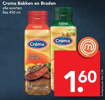 Aanbiedingen Croma bakken en braden - Croma - Geldig van 05/03/2017 tot 11/03/2017 bij Deen Supermarkten