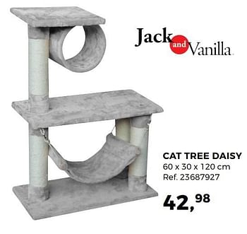Aanbiedingen Cat tree daisy - Jack and Vanilla - Geldig van 07/03/2017 tot 04/04/2017 bij Supra Bazar