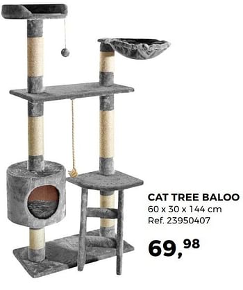 Aanbiedingen Cat tree baloo - Huismerk - Supra Bazar - Geldig van 07/03/2017 tot 04/04/2017 bij Supra Bazar