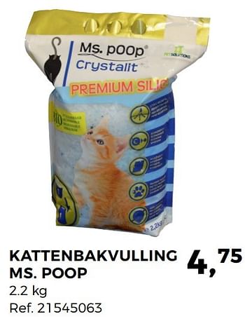 Aanbiedingen Kattenbakvulling ms. poop - Huismerk - Supra Bazar - Geldig van 07/03/2017 tot 04/04/2017 bij Supra Bazar