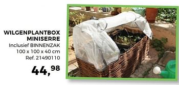 Aanbiedingen Wilgenplantbox miniserre - Huismerk - Supra Bazar - Geldig van 07/03/2017 tot 04/04/2017 bij Supra Bazar