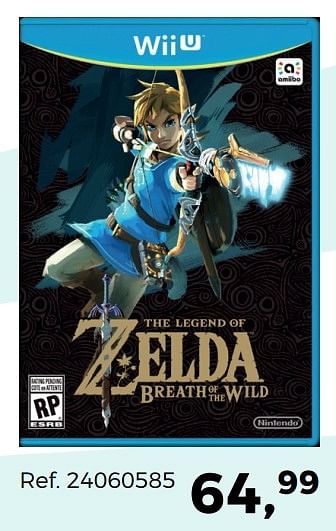 Aanbiedingen Zelda breath of the wild - Nintendo - Geldig van 07/03/2017 tot 04/04/2017 bij Supra Bazar