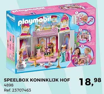 Aanbiedingen Speelbox koninklijk hof - Playmobil - Geldig van 07/03/2017 tot 04/04/2017 bij Supra Bazar