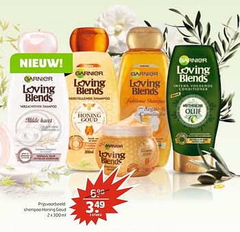 Aanbiedingen Shampoo honing goud - Garnier - Geldig van 28/02/2017 tot 12/03/2017 bij Trekpleister