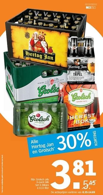 Aanbiedingen Grolsch pils - Grolsch - Geldig van 06/03/2017 tot 12/03/2017 bij Albert Heijn