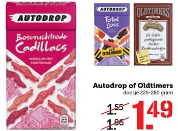 Aanbiedingen Autodrop of oldtimers - Autodrop - Geldig van 05/03/2017 tot 12/03/2017 bij Coop