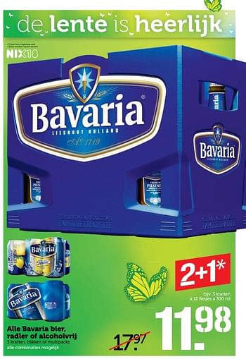 Aanbiedingen Alle bavaria bier, radler of alcoholvrij - Bavaria - Geldig van 05/03/2017 tot 12/03/2017 bij Coop