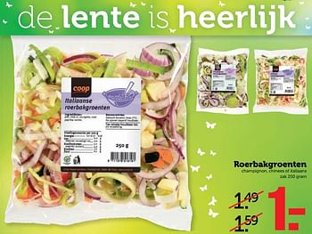 Aanbiedingen Roerbakgroenten - Huismerk - Coop - Geldig van 05/03/2017 tot 12/03/2017 bij Coop