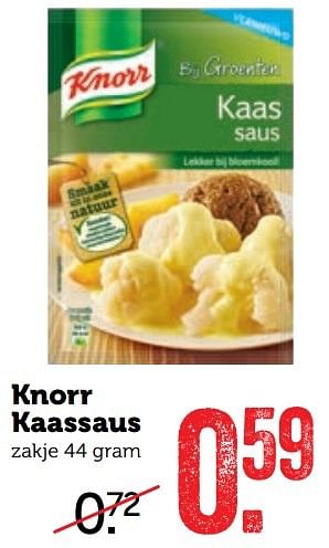 Aanbiedingen Knorr kaassaus - Knorr - Geldig van 05/03/2017 tot 12/03/2017 bij Coop
