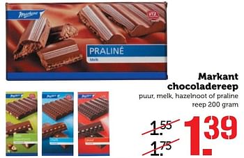 Aanbiedingen Markant chocoladereep - Markant - Geldig van 05/03/2017 tot 12/03/2017 bij Coop