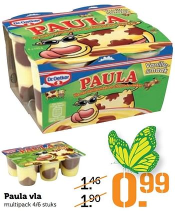 Aanbiedingen Paula vla - Dr. Oetker - Geldig van 05/03/2017 tot 12/03/2017 bij Coop