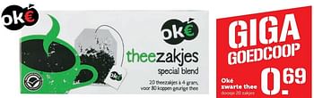 Aanbiedingen Oké zwarte thee - Oké - Geldig van 05/03/2017 tot 12/03/2017 bij Coop