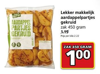 Aanbiedingen Lekker makkelijk aardappelpartjes gekruid - Huismerk - Jan Linders - Geldig van 06/03/2017 tot 12/03/2017 bij Jan Linders