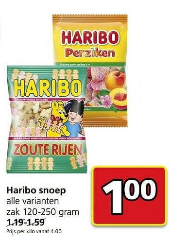 Aanbiedingen Haribo snoep - Haribo - Geldig van 06/03/2017 tot 12/03/2017 bij Jan Linders