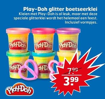 Aanbiedingen Play-doh glitter boetseerklei - Play-Doh - Geldig van 07/03/2017 tot 12/03/2017 bij Trekpleister