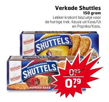 Aanbiedingen Verkade shuttles - Verkade - Geldig van 07/03/2017 tot 12/03/2017 bij Trekpleister