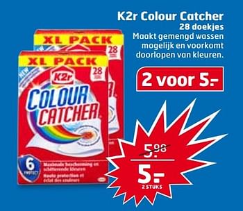 Aanbiedingen K2r colour catcher - K2R - Geldig van 07/03/2017 tot 12/03/2017 bij Trekpleister