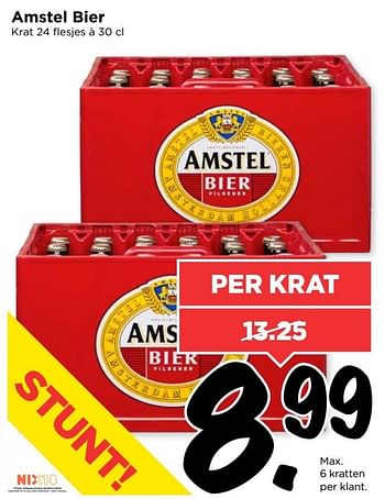 Aanbiedingen Amstel bier - Amstel - Geldig van 05/03/2017 tot 11/03/2017 bij Vomar