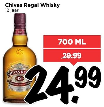 Aanbiedingen Chivas regal whisky - Chivas Regal - Geldig van 05/03/2017 tot 11/03/2017 bij Vomar