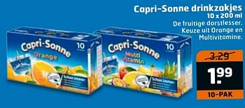 Aanbiedingen Capri-sonne drinkzakjes - Capri Sonne - Geldig van 28/02/2017 tot 12/03/2017 bij Trekpleister