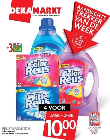 Aanbiedingen Reus wasmiddel - Reus - Geldig van 05/03/2017 tot 11/03/2017 bij Deka Markt