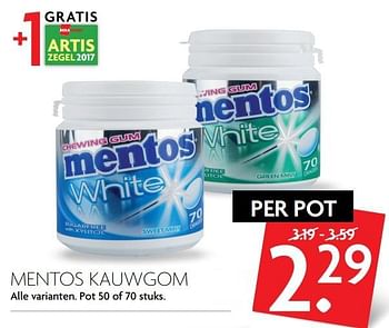 Aanbiedingen Mentos kauwgom - Mentos - Geldig van 05/03/2017 tot 11/03/2017 bij Deka Markt