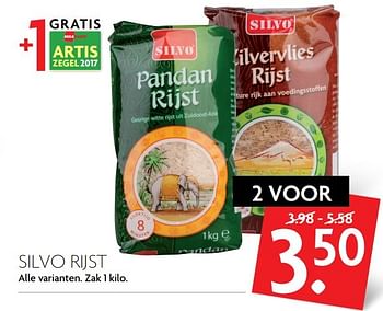 Aanbiedingen Silvo rijst - Silvo - Geldig van 05/03/2017 tot 11/03/2017 bij Deka Markt