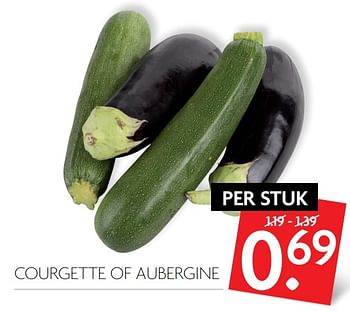 Aanbiedingen Courgette of aubergine - Huismerk - Deka Markt - Geldig van 05/03/2017 tot 11/03/2017 bij Deka Markt
