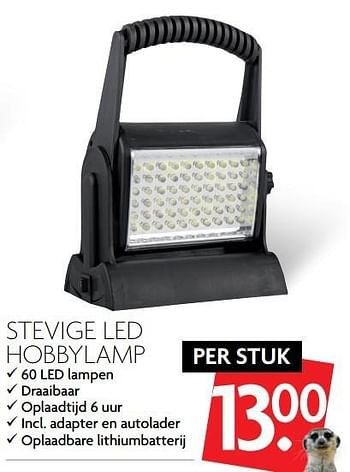 Aanbiedingen Stevige led hobbylamp - Huismerk - Deka Markt - Geldig van 05/03/2017 tot 11/03/2017 bij Deka Markt