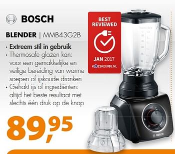 Aanbiedingen Bosch blender mmb43g2b - Bosch - Geldig van 05/03/2017 tot 12/03/2017 bij Expert
