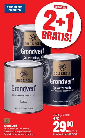 Aanbiedingen Grondverf - Gold circle - Geldig van 27/02/2017 tot 12/03/2017 bij Formido