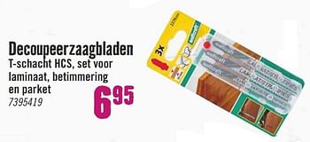 Aanbiedingen Decoupeerzaagbladen - Huismerk Hornbach - Geldig van 26/02/2017 tot 12/03/2017 bij Hornbach