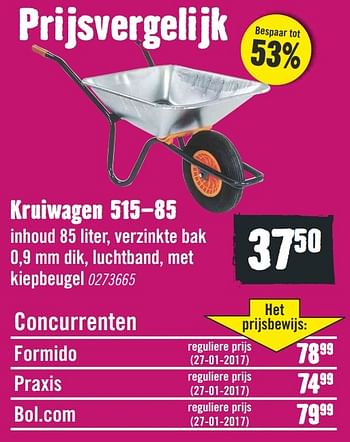 Aanbiedingen Kruiwagen 515-85 - Huismerk Hornbach - Geldig van 26/02/2017 tot 12/03/2017 bij Hornbach